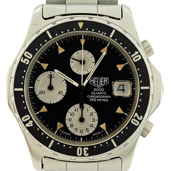Early Heuer (Pre-Tag) 37mm Men's 2000 Series Chronograph Watch! Ref: 273.006-1! - Picture 1 of 10